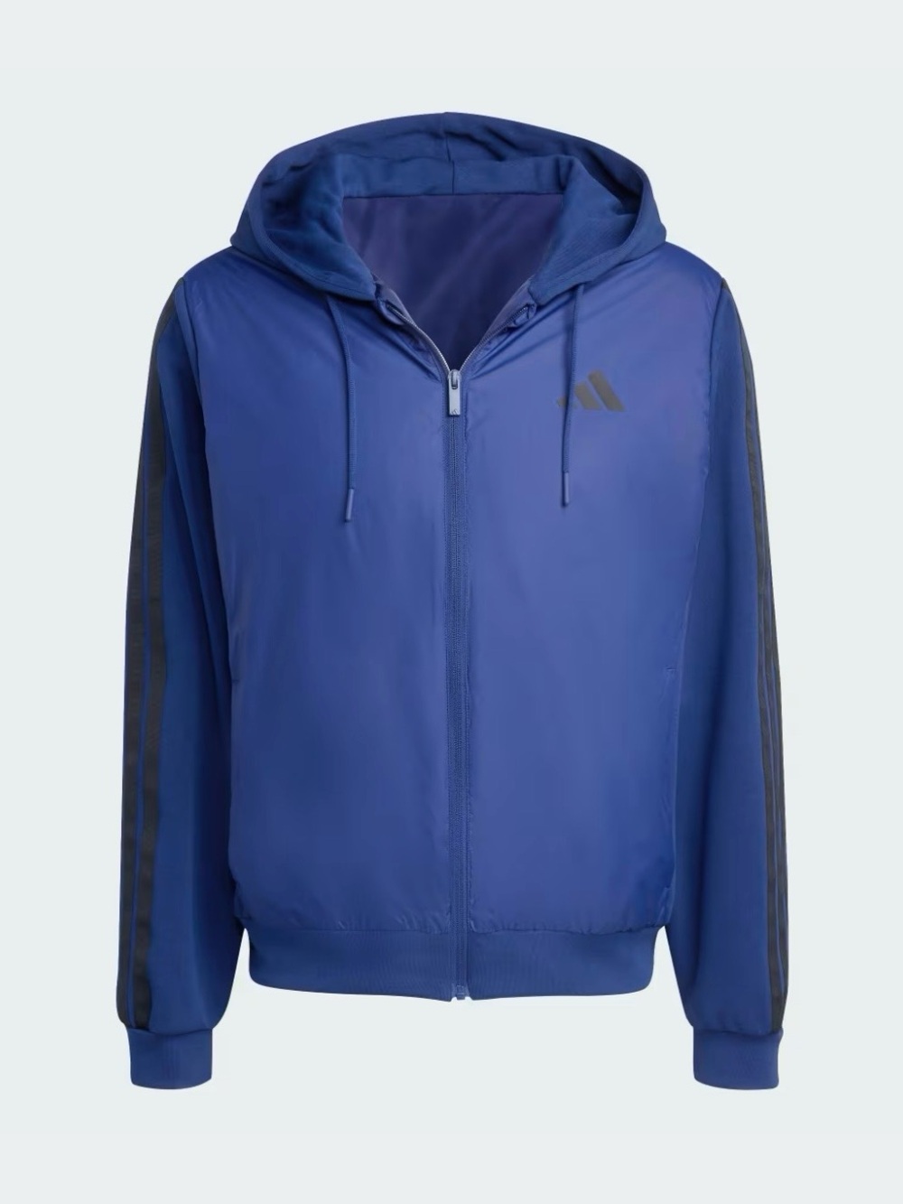 ADIDAS Men’s  ESSENTIALS CLIMAWARM 3-STRIPES
INSULATED HOODED HYBRID JACKET L